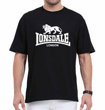 Load image into Gallery viewer, Lonsdale Oversized T-Shirt for Men-Black-Ektarfa.online
