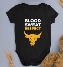 Load image into Gallery viewer, Blood Sweat Respect Gym Kids Romper For Baby Boy/Girl-0-5 Months(18 Inches)-Black-Ektarfa.online
