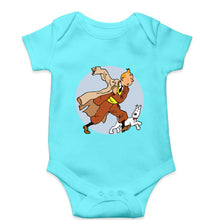 Load image into Gallery viewer, Tintin Kids Romper For Baby Boy/Girl-0-5 Months(18 Inches)-Sky Blue-Ektarfa.online
