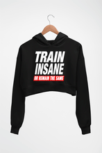 Load image into Gallery viewer, Gym Crop HOODIE FOR WOMEN-Black-Ektarfa.online

