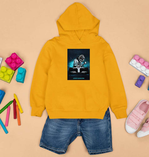 Lewis Hamilton F1 Kids Hoodie for Boy/Girl-1-2 Years(24 Inches)-Mustard Yellow-Ektarfa.online