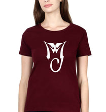 Load image into Gallery viewer, Michael Jackson (MJ) T-Shirt for Women-Maroon-Ektarfa.online
