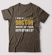 Load image into Gallery viewer, Doctor T-Shirt for Men-Olive Green-Ektarfa.online
