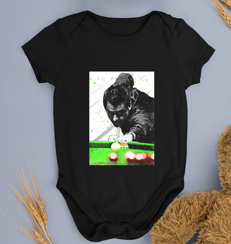 Ronnie O'Sullivan Snooker Kids Romper For Baby Boy/Girl-0-5 Months(18 Inches)-Black-Ektarfa.online