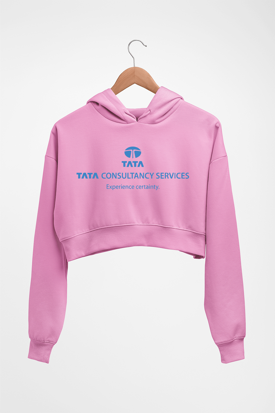 TCS Crop HOODIE FOR WOMEN-Light Baby Pink-Ektarfa.online