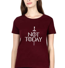 Load image into Gallery viewer, Not Today (GOT) T-Shirt for Women-Maroon-Ektarfa.online
