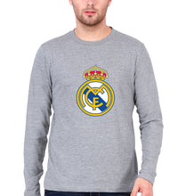 Load image into Gallery viewer, Real Madrid Full Sleeves T-Shirt for Men-Grey Melange-Ektarfa.online

