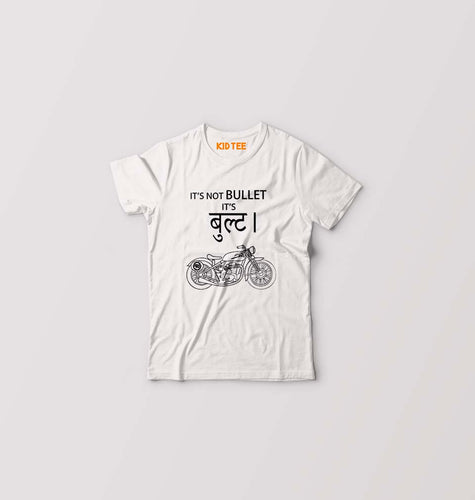 Royal Enfield Bullet Kids T-Shirt for Boy/Girl-White-Ektarfa.online