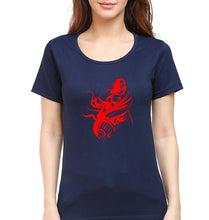 Load image into Gallery viewer, Hanuman Ji (God) T-Shirt for Women-Navy Blue-Ektarfa.online
