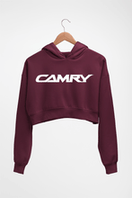 Load image into Gallery viewer, Camry Crop HOODIE FOR WOMEN-Maroon-Ektarfa.online
