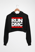 Load image into Gallery viewer, Run DMC Crop HOODIE FOR WOMEN-Black-Ektarfa.online
