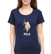 Load image into Gallery viewer, Polo T-Shirt for Women-Navy Blue-Ektarfa.online
