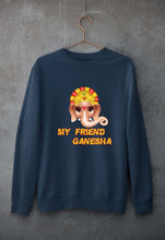 Load image into Gallery viewer, Ganpati JI(Ganesh) Unisex Sweatshirt for Men/Women-Navy Blue-Ektarfa.online
