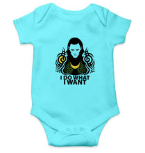 Load image into Gallery viewer, Loki Kids Romper For Baby Boy/Girl-0-5 Months(18 Inches)-Sky Blue-Ektarfa.online
