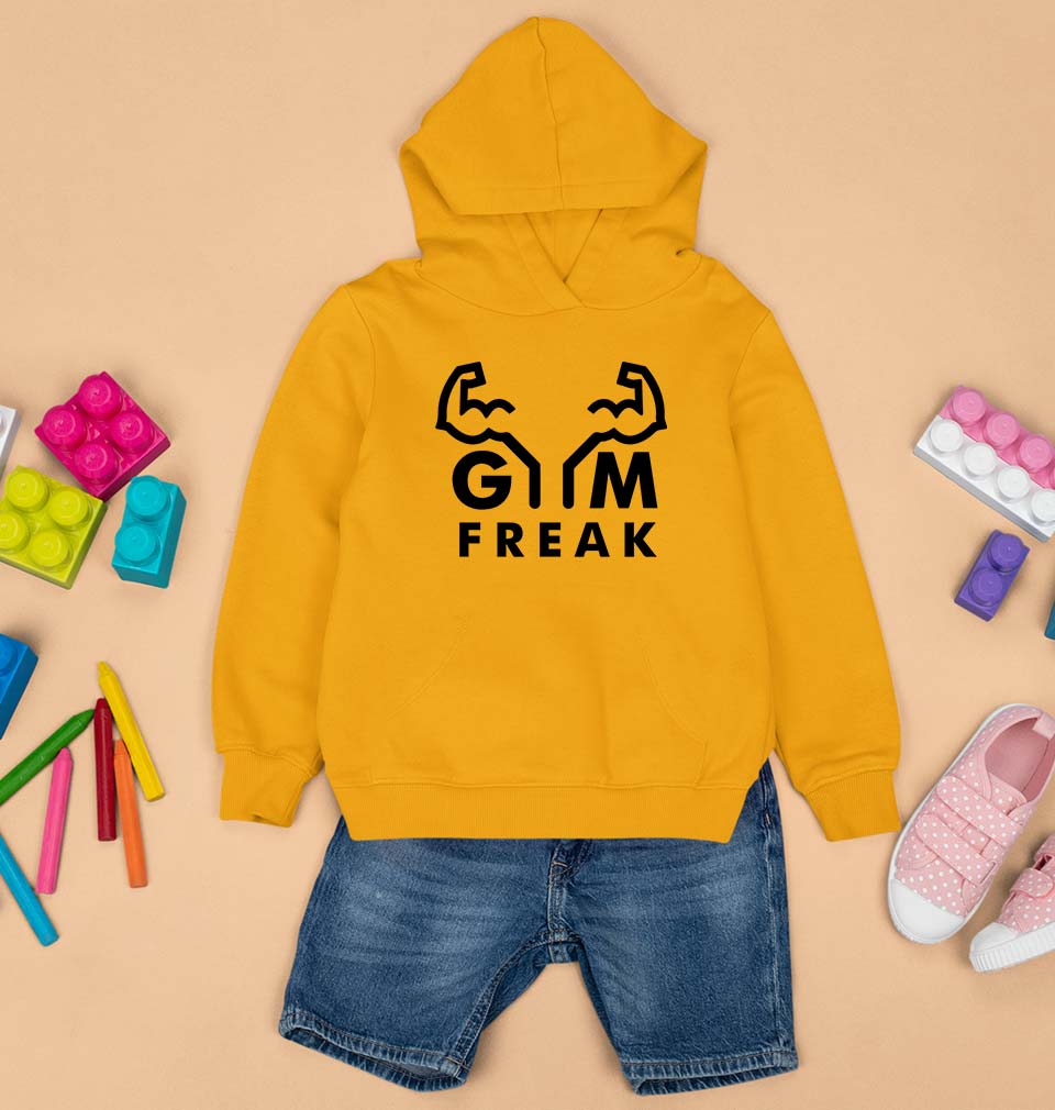 Gym Kids Hoodie for Boy/Girl-Mustard Yellow-Ektarfa.online