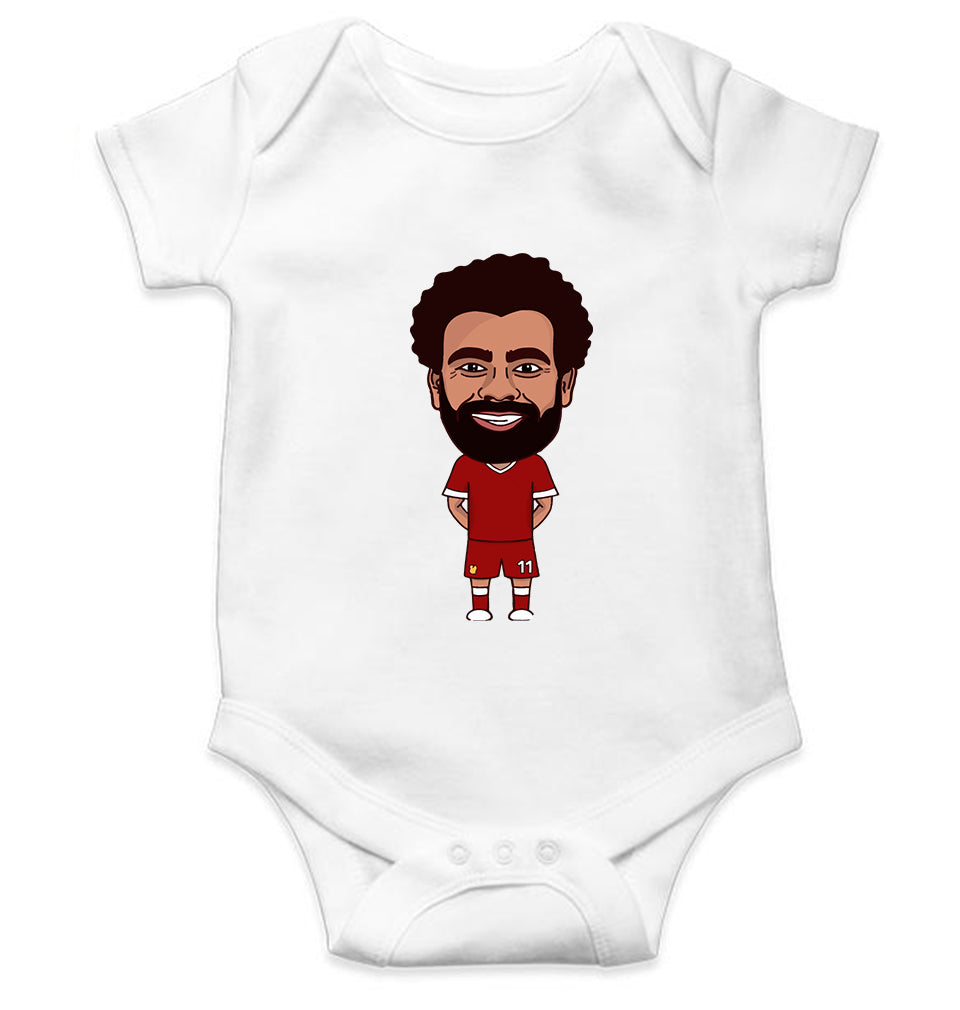 Mohamed Salah Kids Romper For Baby Boy/Girl-0-5 Months(18 Inches)-White-Ektarfa.online