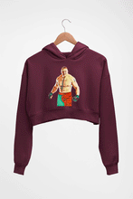 Load image into Gallery viewer, Brock Lesnar (WWE) Crop HOODIE FOR WOMEN-Maroon-Ektarfa.online
