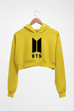 Load image into Gallery viewer, BTS Crop HOODIE FOR WOMEN-Mustard Yellow-Ektarfa.online
