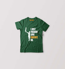 Load image into Gallery viewer, Love Cricket Kids T-Shirt for Boy/Girl-Dark Green-Ektarfa.online
