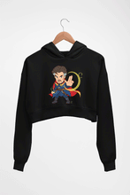 Load image into Gallery viewer, Doctor Strange Superhero Crop HOODIE FOR WOMEN-Black-Ektarfa.online
