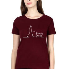 Load image into Gallery viewer, Dog T-Shirt for Women-Maroon-Ektarfa.online

