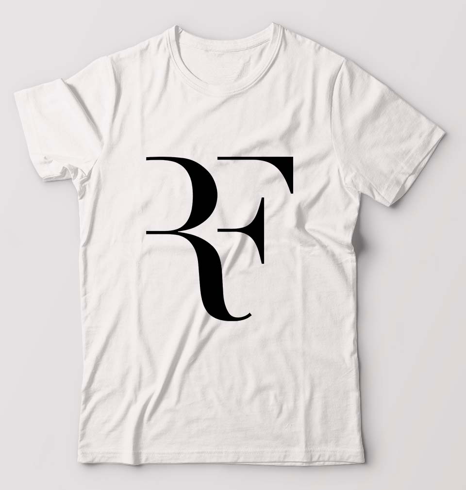 Roger Federer(RF) T-Shirt for Men-White-Ektarfa.online