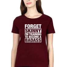 Load image into Gallery viewer, Gym T-Shirt for Women-Maroon-Ektarfa.online
