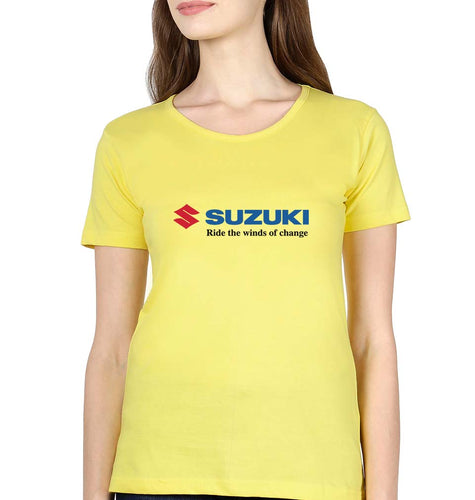Suzuki T-Shirt for Women-Yellow-Ektarfa.online
