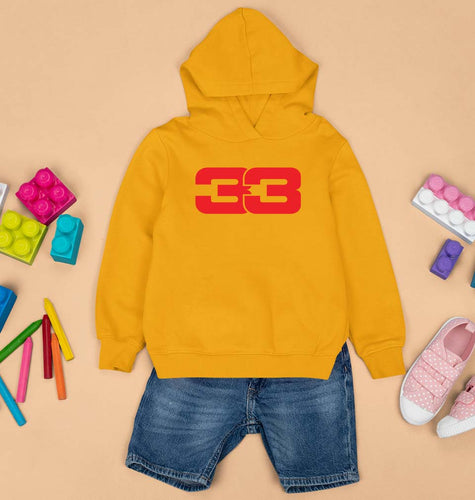 Max Verstappen Kids Hoodie for Boy/Girl-1-2 Years(24 Inches)-Mustard Yellow-Ektarfa.online