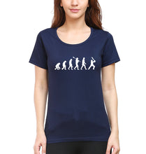 Load image into Gallery viewer, CRICKET Evolution T-Shirt for Women-Navy Blue-Ektarfa.online
