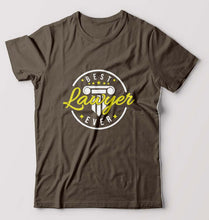 Load image into Gallery viewer, Best Lawyer T-Shirt for Men-Olive Green-Ektarfa.online
