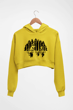 Load image into Gallery viewer, Stranger Things Crop HOODIE FOR WOMEN-Mustard Yellow-Ektarfa.online

