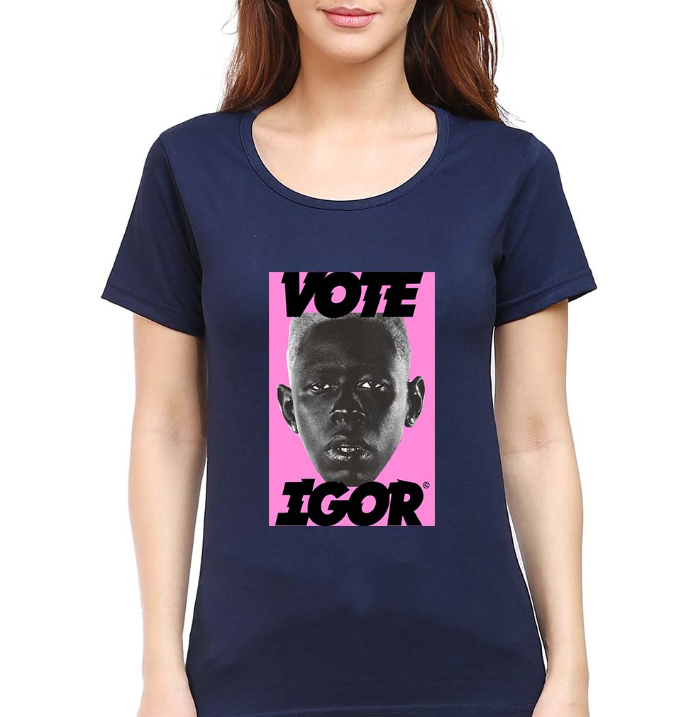 Igor T-Shirt for Women-Navy Blue-Ektarfa.online