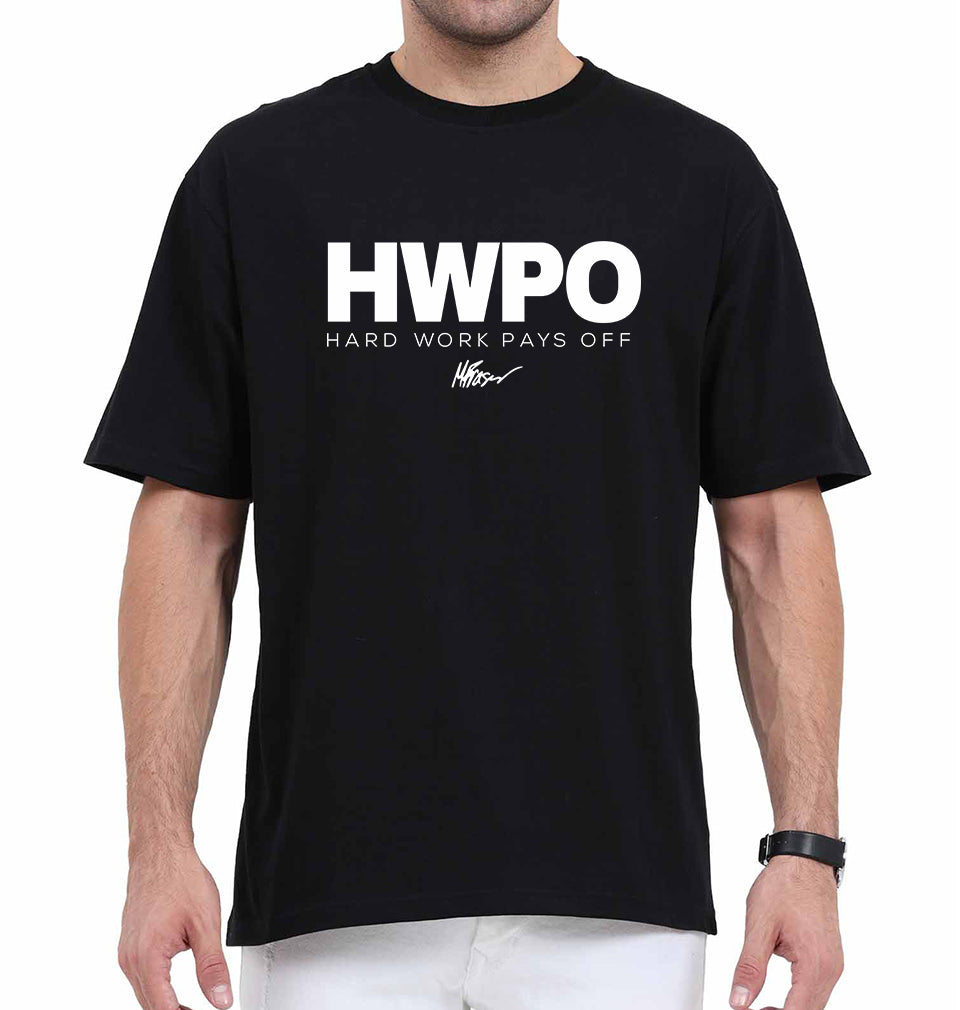 Mat Fraser(Hark Work Pays off) Oversized T-Shirt for Men-Black-Ektarfa.online