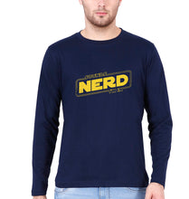 Load image into Gallery viewer, Nerd Full Sleeves T-Shirt for Men-Navy Blue-Ektarfa.online
