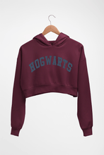 Load image into Gallery viewer, Harry Potter Hogwarts Crop HOODIE FOR WOMEN-Maroon-Ektarfa.online
