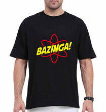 Load image into Gallery viewer, Sheldon Cooper Bazinga Oversized T-Shirt for Men-Black-Ektarfa.online

