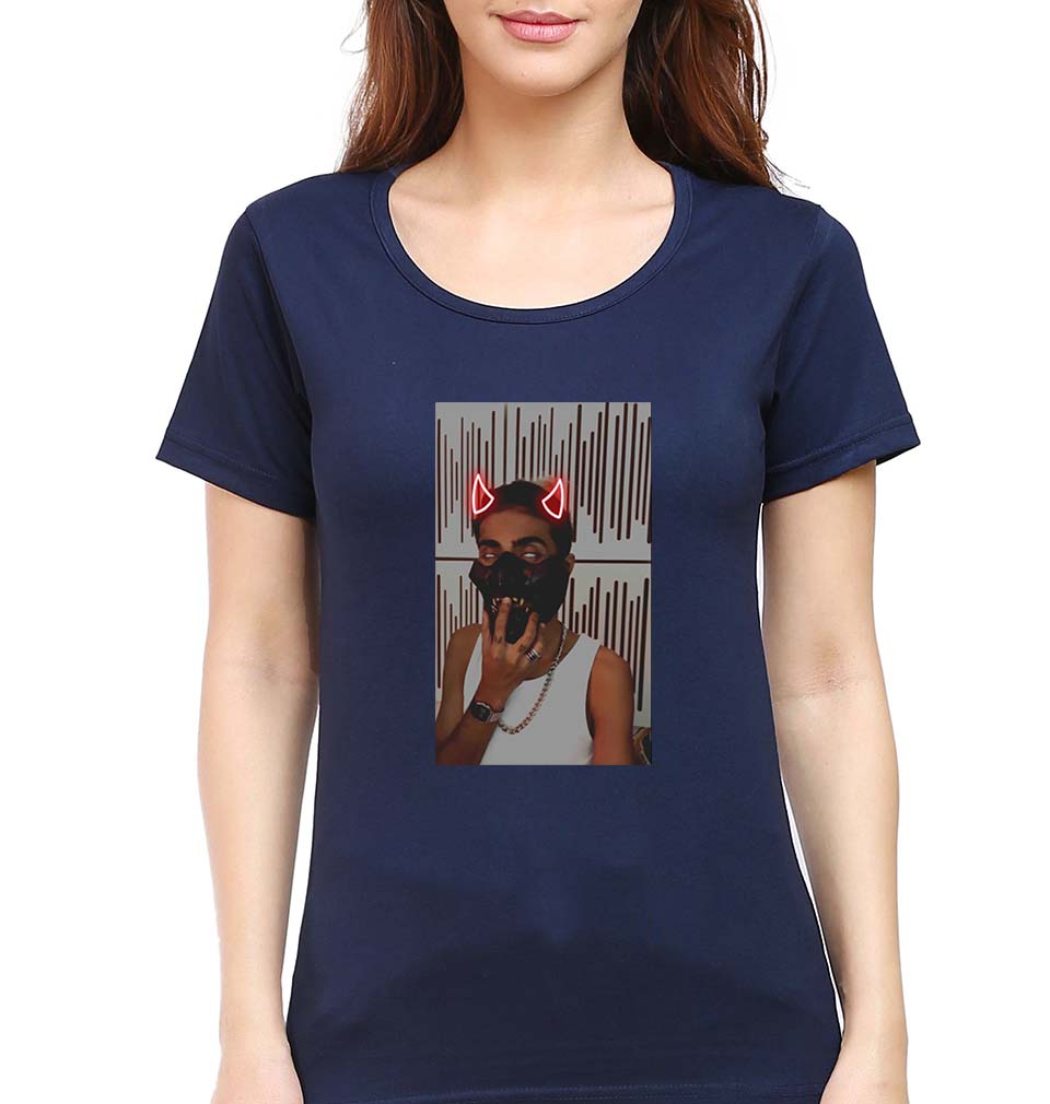 MC Stan T-Shirt for Women-Navy Blue-Ektarfa.online