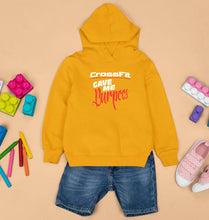 Load image into Gallery viewer, CrossFit Gym Burpees Kids Hoodie for Boy/Girl-Mustard Yellow-Ektarfa.online
