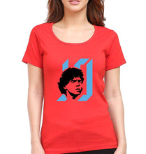 Load image into Gallery viewer, Diego Maradona T-Shirt for Women-Red-Ektarfa.online
