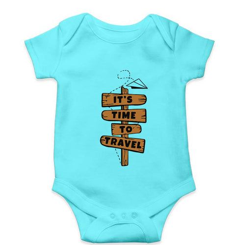 Travel Kids Romper For Baby Boy/Girl-0-5 Months(18 Inches)-Sky Blue-Ektarfa.online