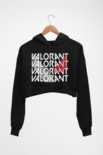 Load image into Gallery viewer, Valorant Crop HOODIE FOR WOMEN-Black-Ektarfa.online
