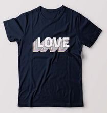 Load image into Gallery viewer, Love T-Shirt for Men-Navy Blue-Ektarfa.online
