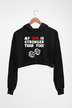 Load image into Gallery viewer, Gym Funny Crop HOODIE FOR WOMEN-Black-Ektarfa.online
