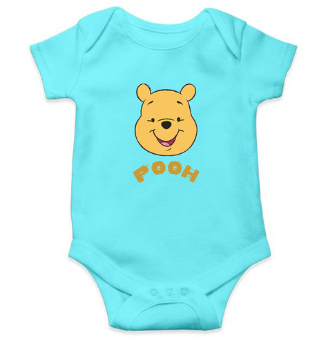 Pooh Kids Romper For Baby Boy/Girl-0-5 Months(18 Inches)-Sky Blue-Ektarfa.online