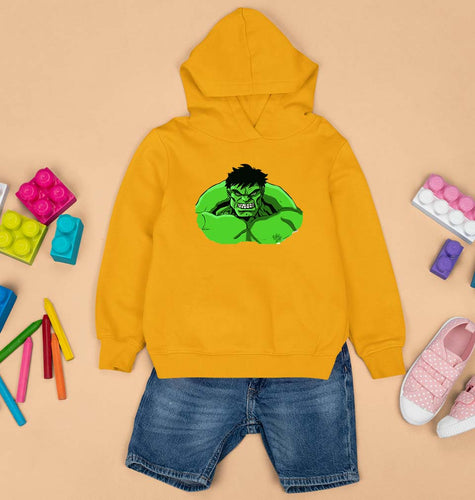 Hulk Superhero Kids Hoodie for Boy/Girl-Mustard Yellow-Ektarfa.online