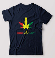 Load image into Gallery viewer, Bob Marley Weed T-Shirt for Men-Navy Blue-Ektarfa.online
