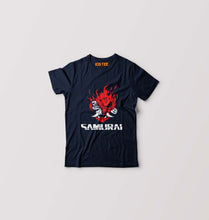 Load image into Gallery viewer, Cyberpunk Samurai Kids T-Shirt for Boy/Girl-Navy Blue-Ektarfa.online
