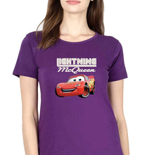 Load image into Gallery viewer, Lightning McQueen T-Shirt for Women-Purple-Ektarfa.online
