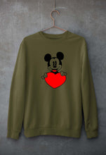 Load image into Gallery viewer, Mickey Mouse Unisex Sweatshirt for Men/Women-Olive Green-Ektarfa.online
